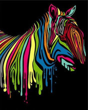Laden Sie das Bild in den Galerie-Viewer, Malen nach Zahlen fŸr Erwachsene |ÊBuntes Zebra 2 | Figured&#39;Art